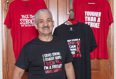 Gerardo Cahue, stroke survivor