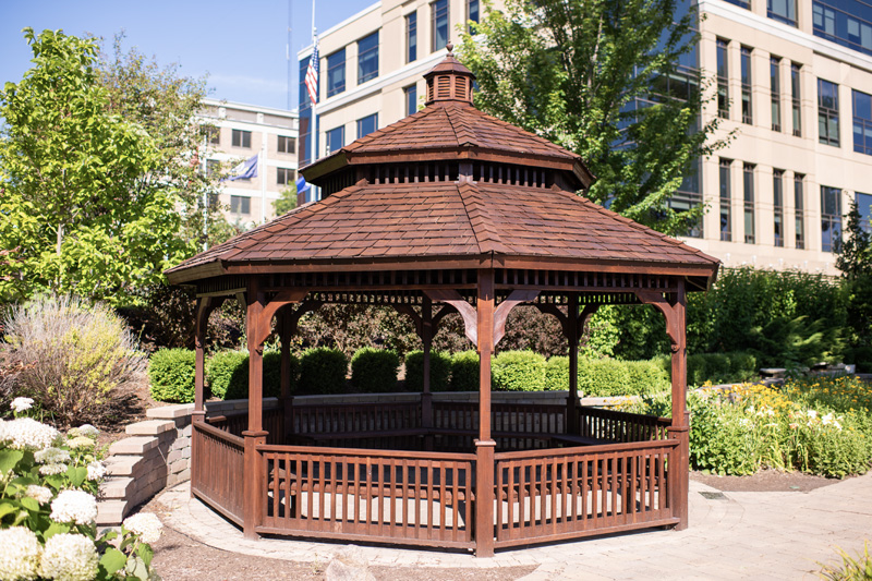 image of the Reflection Garden gazebo