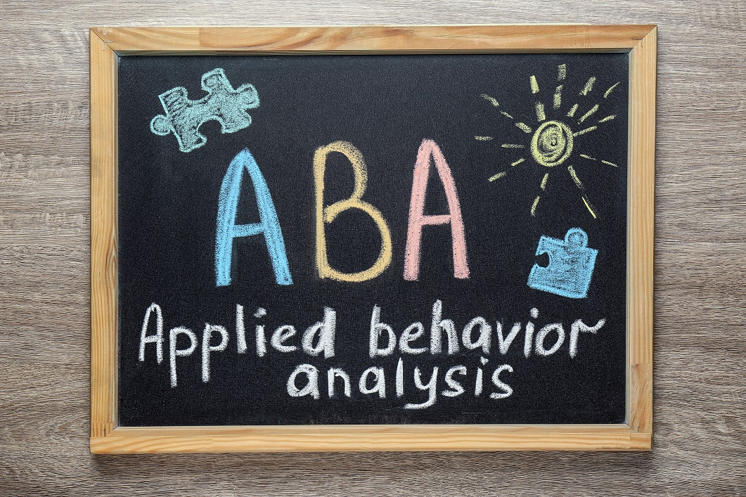 Chalkboard reading ABA Applied Behavior Analysis