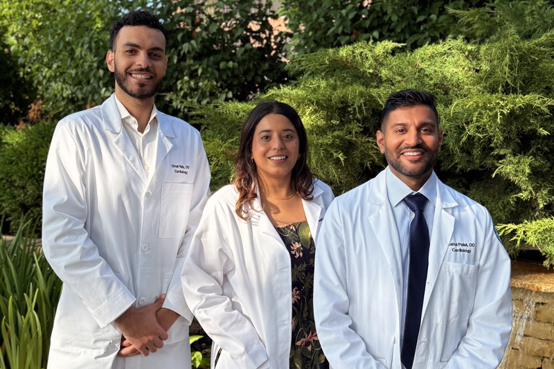 Riverside Cardiology Fellows in white lab coats