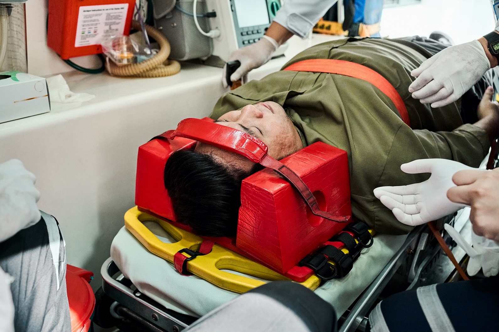 Man with spinal cord injury