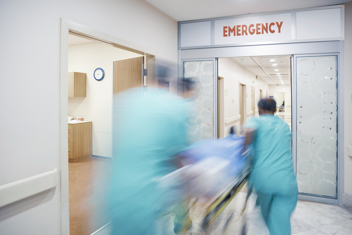 Rushing Patient Into Emergency Room