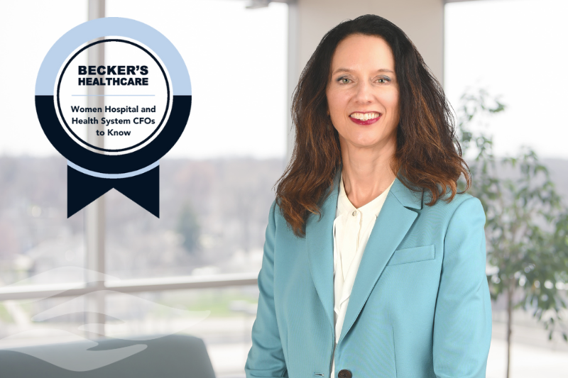 CFO Patt Vilt with the Becker's Healthcare 'CFO to Know' logo