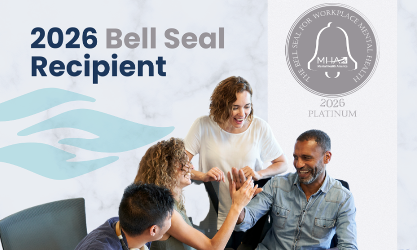 An image of smiling employees includes the words 2026 Bell Seal Recipient