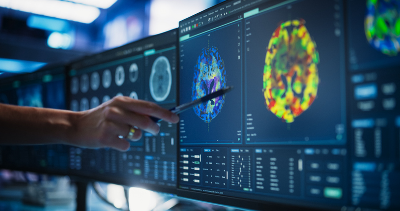 Doctor looking at imaging