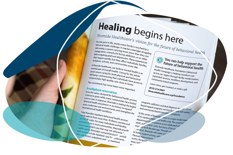 women reading The Journey magazine from Riverside Healthcare