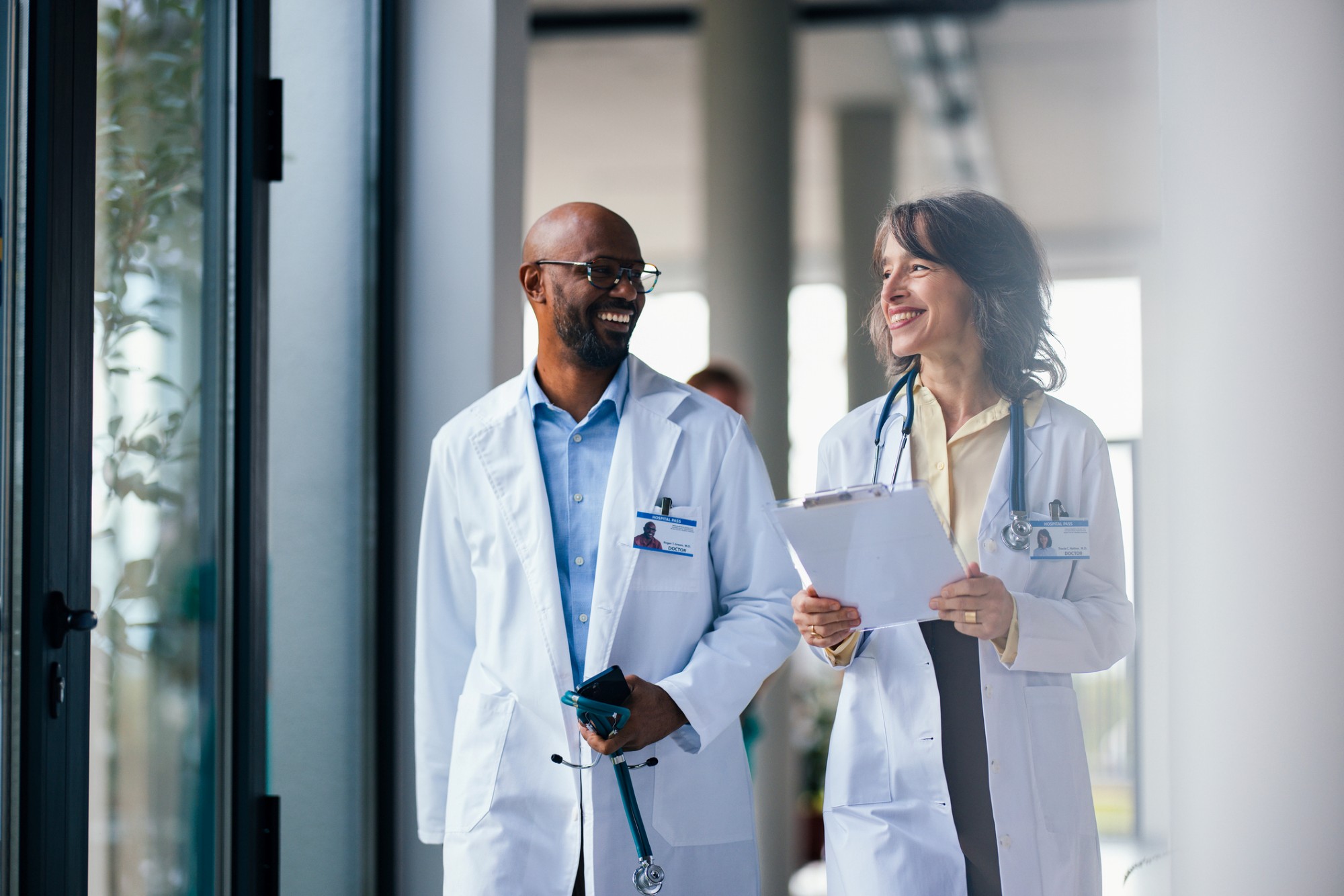 Doctors talking