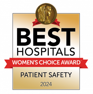 Women’s Choice Award – Best Hospitals for Patient Safety badge