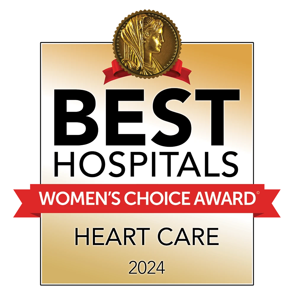 Women’s Choice Award – Best Hospitals for Heart Care badge