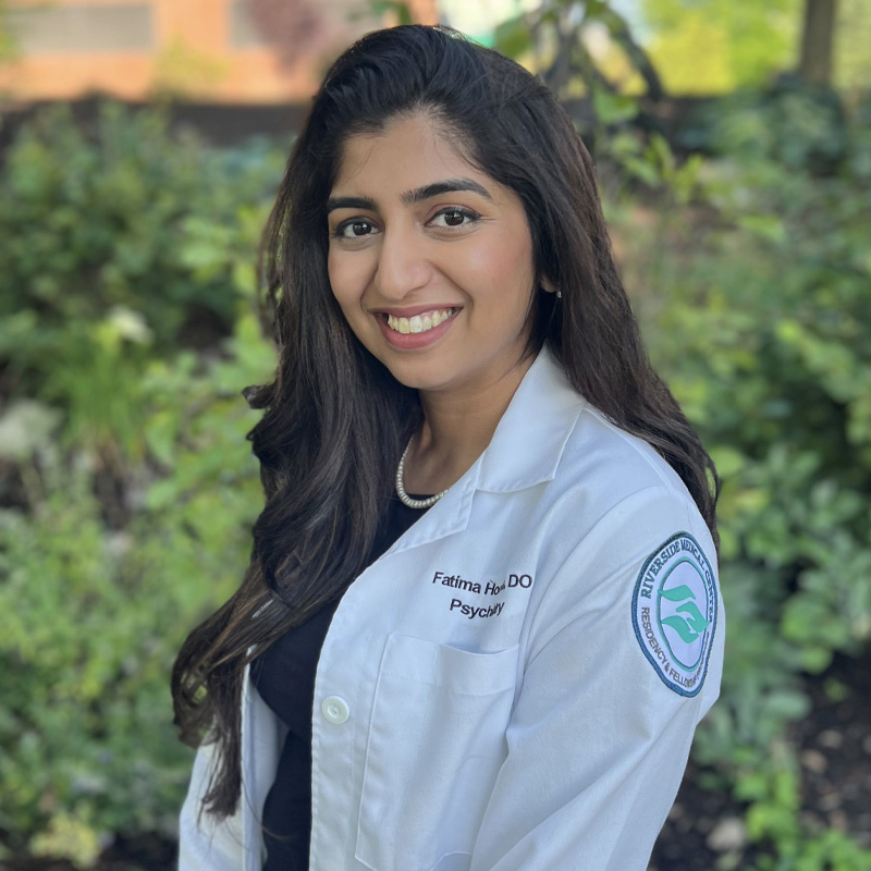 Dr. Fatima Hooda, DO — PGY-4 Psychiatry resident