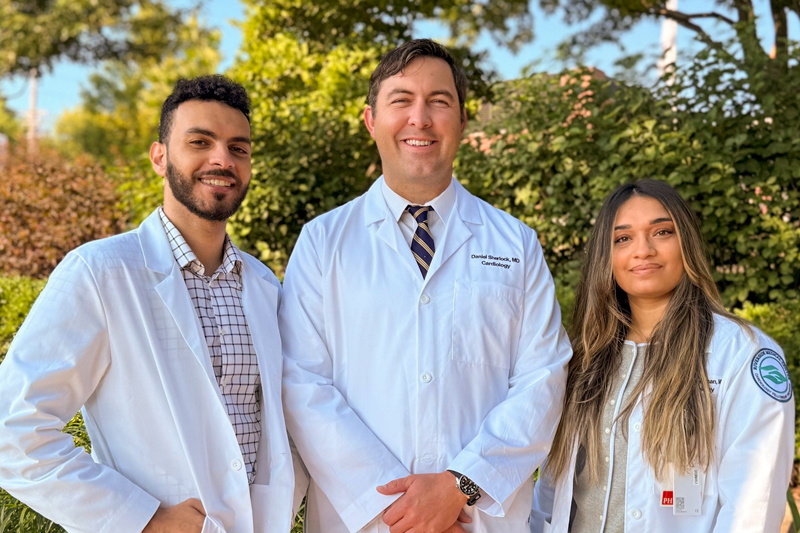 Riverside Cardiology Fellows in white lab coats
