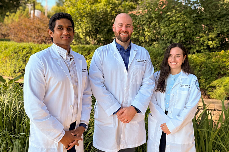 Riverside Gastroenterology Fellows in white lab coats