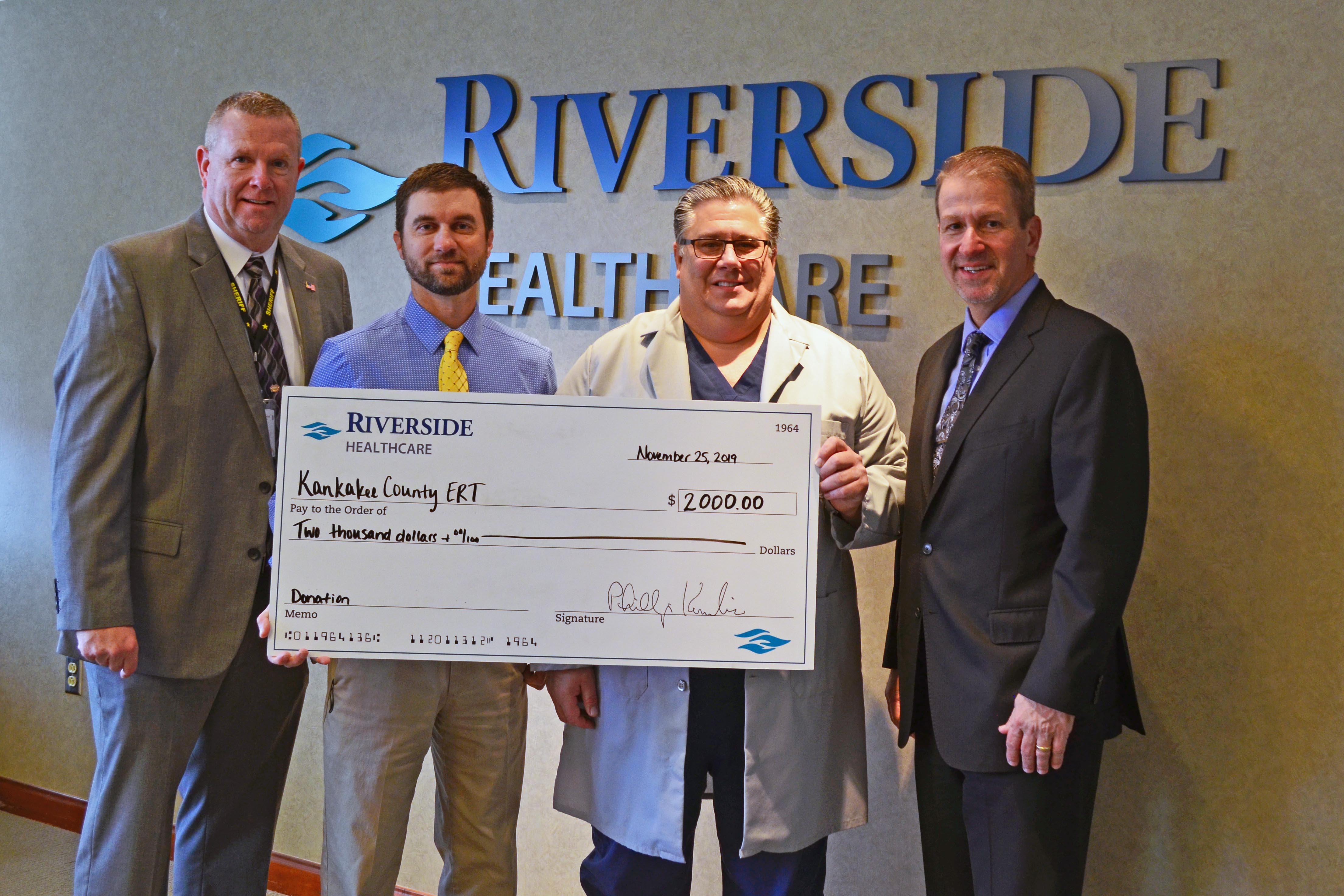 Riverside Donates to Kankakee County ERT 2019