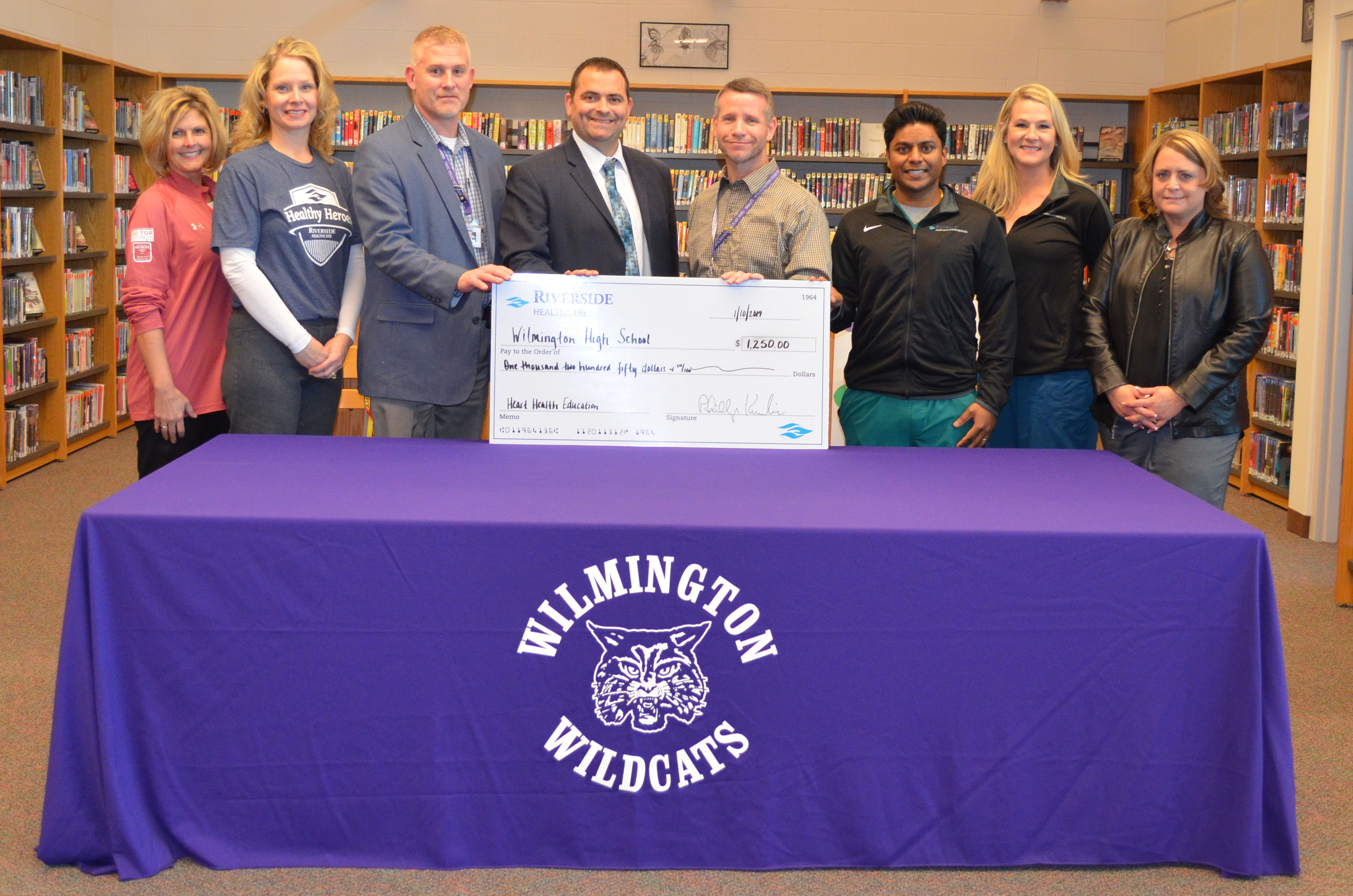 Riverside Heart & Vascular Institute Donates to Wilmington High School