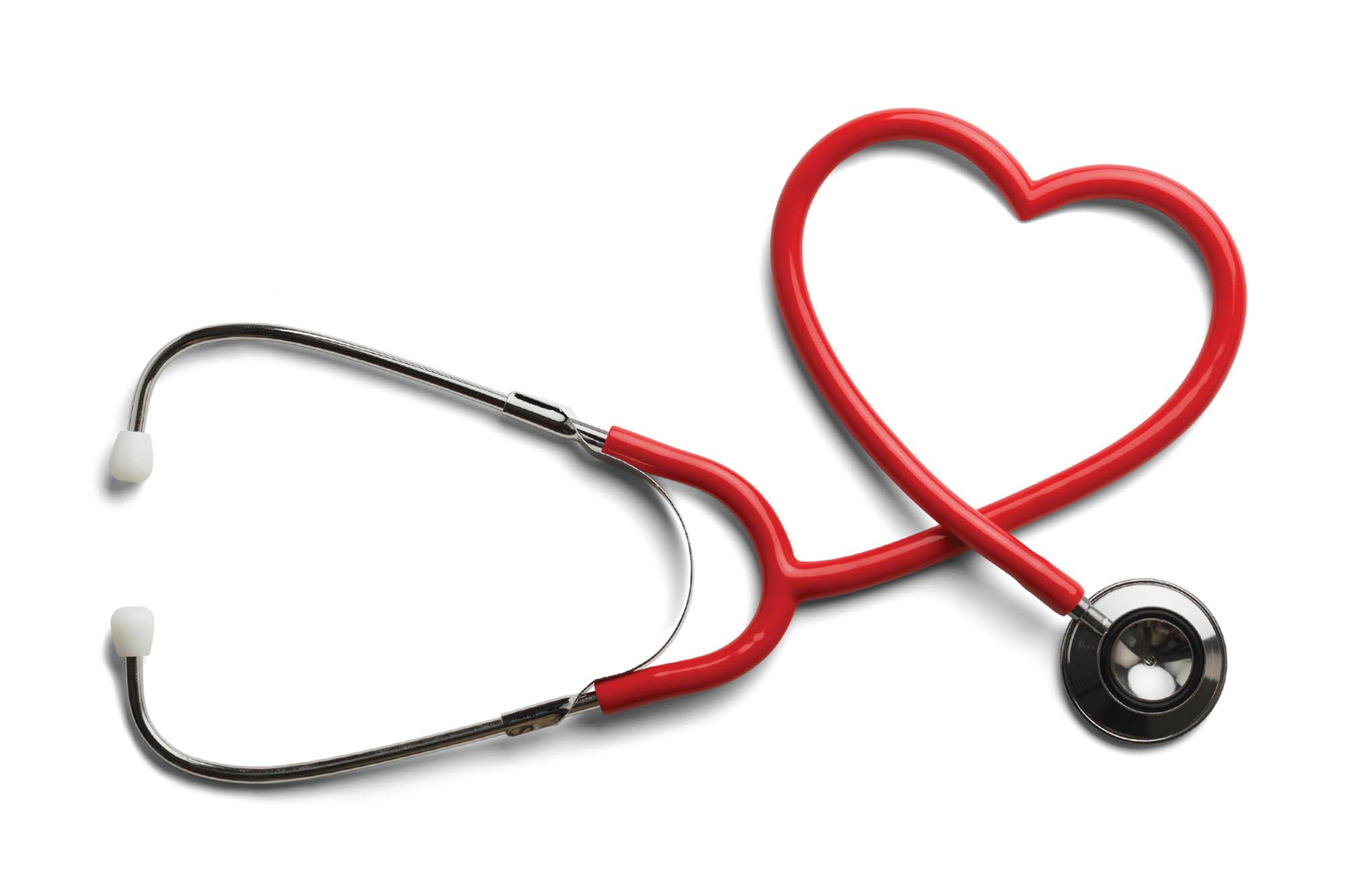 stethescope in the shape of a heart to symbolize the great care Riverside Doctors provide to their patients