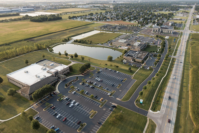 Aerial view of Riverside Healthcare's Bourbonnais Campus