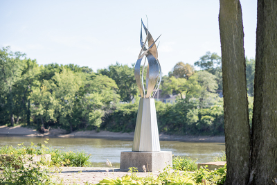 View of the Kankakee River from Riverside Medical Center